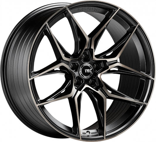 TEC Speedwheels GT9 schwarz-matt-frontpoliert shadow edition Alufelge 10.5x21 Zoll ET35 LK 5x112 ML66.6