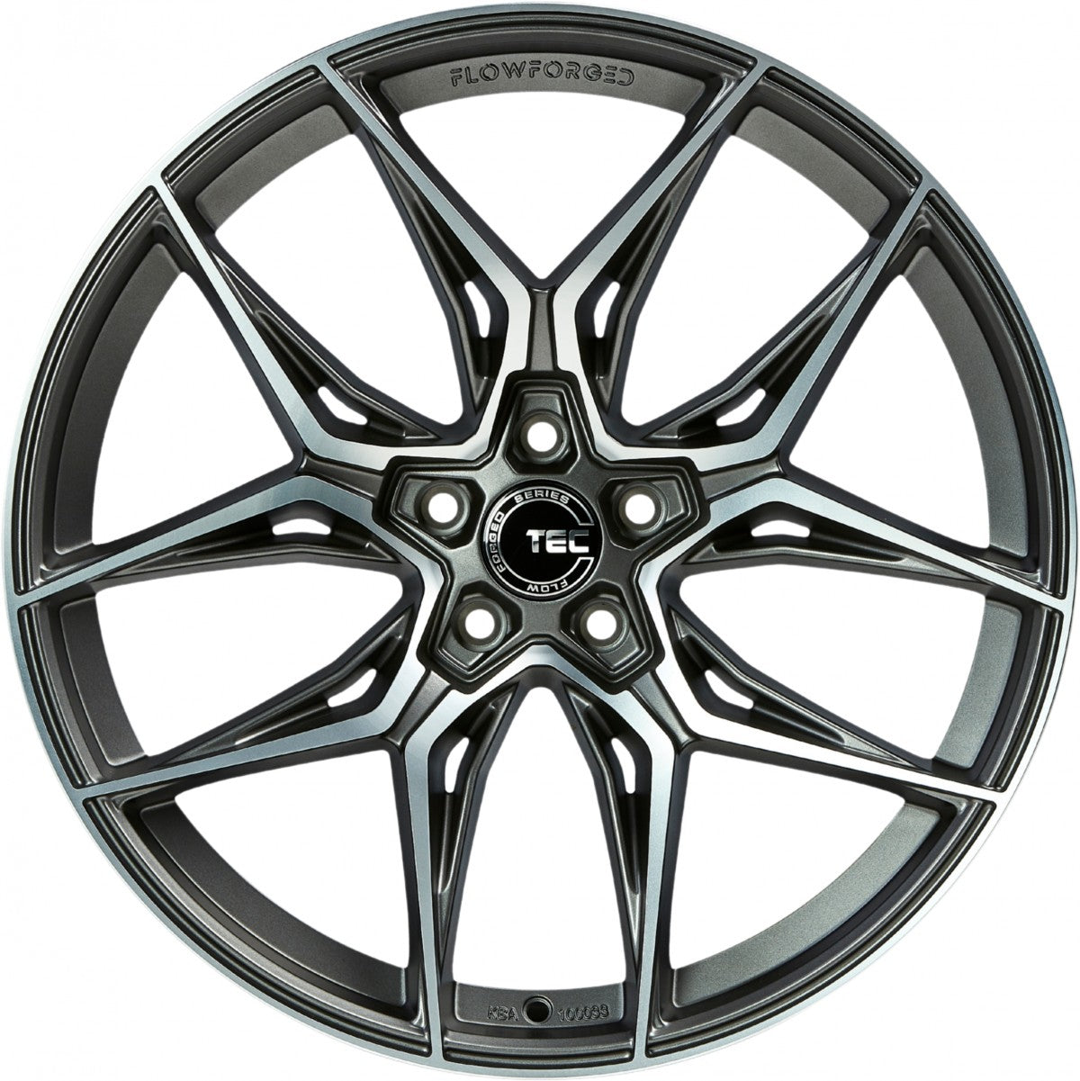 TEC Speedwheels GT9 gun metal-matt-frontpoliert Alufelge 8x19 Zoll ET27 LK 5x112 ML66.6 – Bild 2