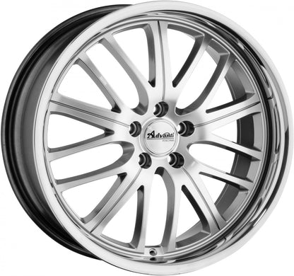 Advanti Racing Overdoze highgloss / stainless steel lip Alufelge 9x18 Zoll ET35 LK 5x120 ML72.6