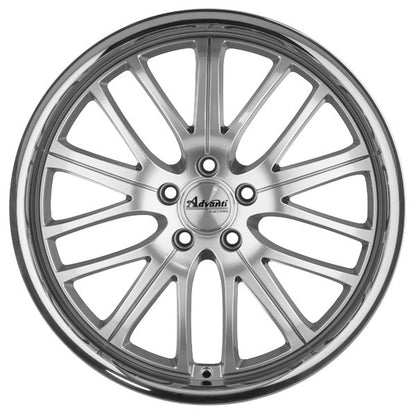 Advanti Racing Overdoze highgloss / stainless steel lip Alufelge 9x18 Zoll ET35 LK 5x120 ML72.6 – Bild 2