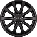 COM 4 Racy Black Schwarzmatt Alufelge 9x19 Zoll ET18 LK 5x120 ML72.6