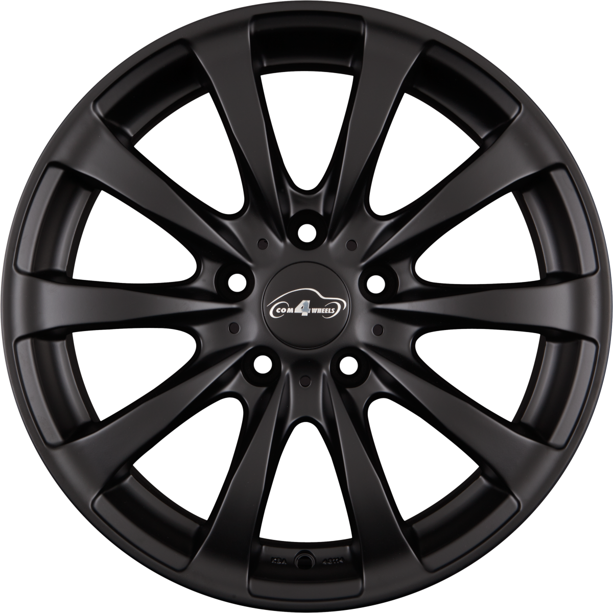 COM 4 Racy Black Schwarzmatt Alufelge 9x19 Zoll ET18 LK 5x120 ML72.6