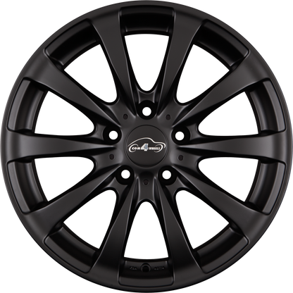 COM 4 Racy Black Schwarzmatt Alufelge 9x19 Zoll ET18 LK 5x120 ML72.6