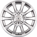 COM 4 Racy Silber Alufelge 7.5x17 Zoll ET43 LK 5x120 ML72.6