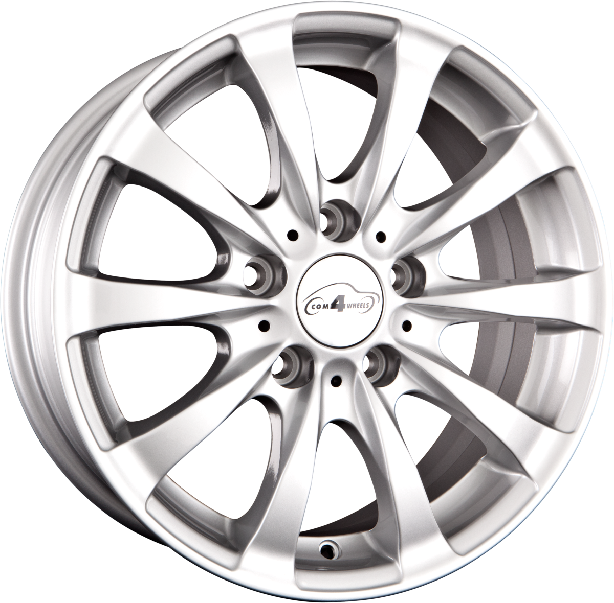COM 4 Racy Silber Alufelge 7.5x17 Zoll ET43 LK 5x120 ML72.6 – Bild 2