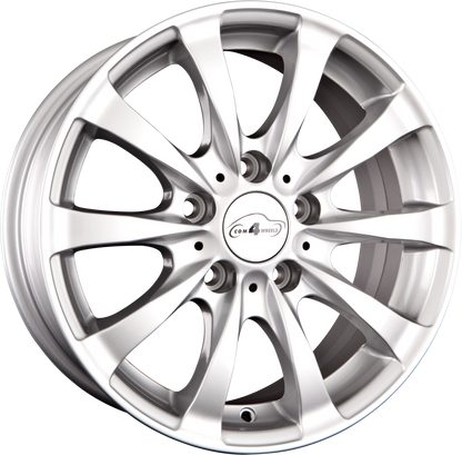 COM 4 Racy Silber Alufelge 7.5x17 Zoll ET43 LK 5x120 ML72.6 – Bild 2