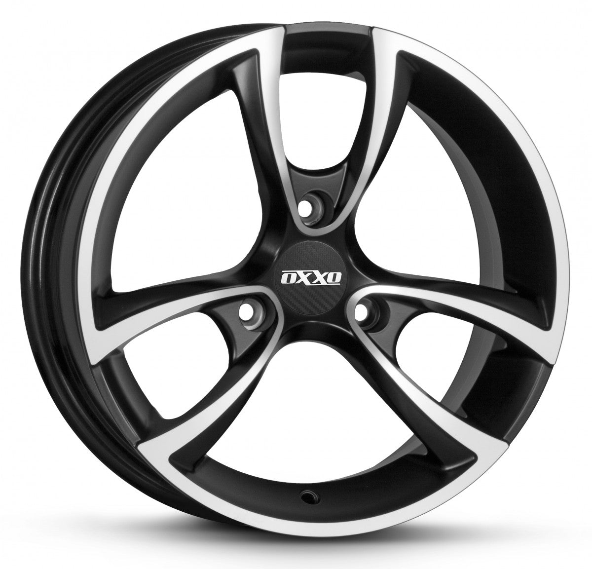 Oxxo Trias matt black / polished Alufelge 5x15 Zoll ET20 LK 3x112 ML57.1
