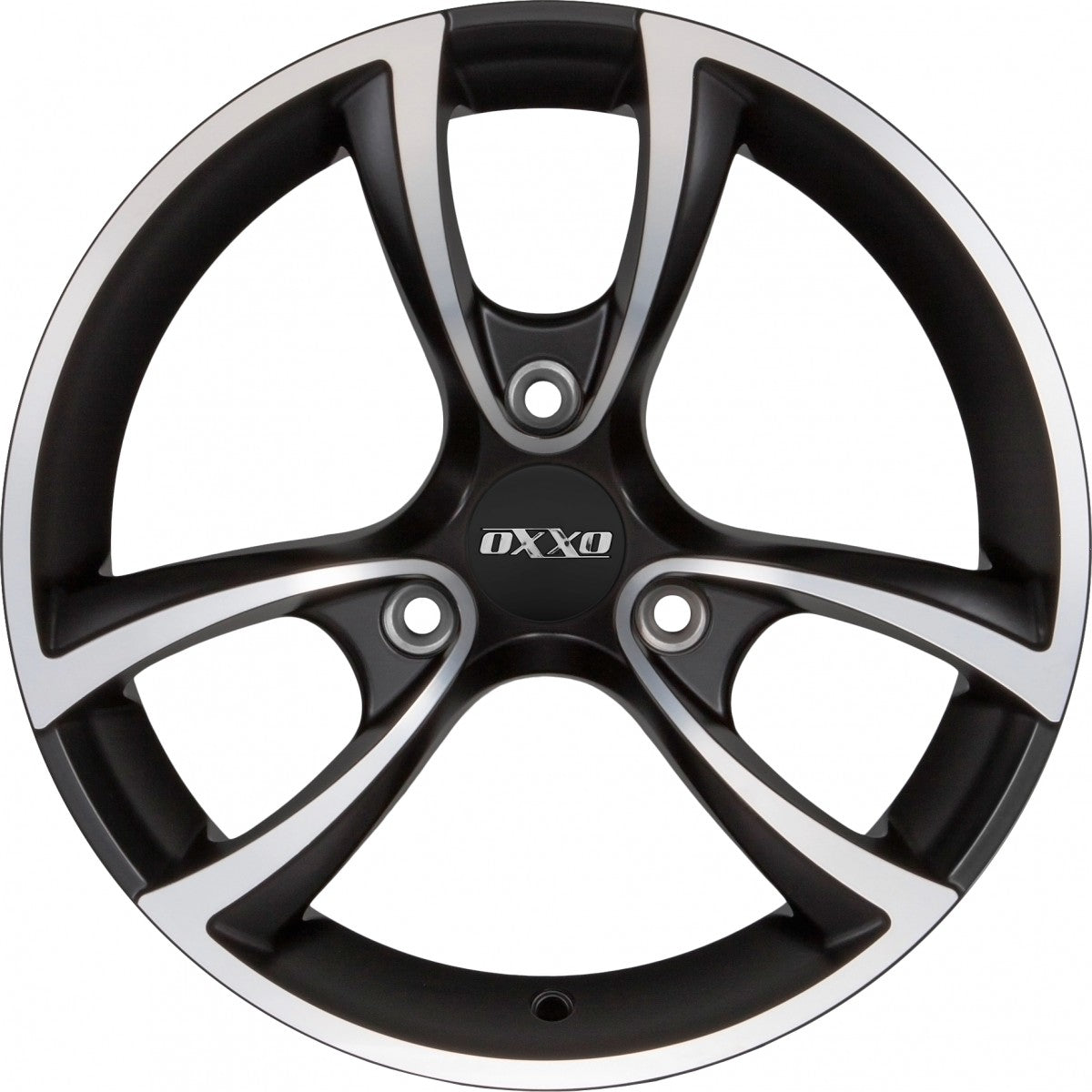 Oxxo Trias matt black / polished Alufelge 5x15 Zoll ET20 LK 3x112 ML57.1 – Bild 2