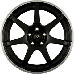 Enkei Izumo Matt Black / Polished Lip & Millings Alufelge 8.5x20 Zoll ET30 LK 5x112 ML66.6