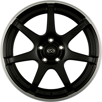 Enkei Izumo Matt Black / Polished Lip & Millings Alufelge 8.5x20 Zoll ET30 LK 5x112 ML66.6