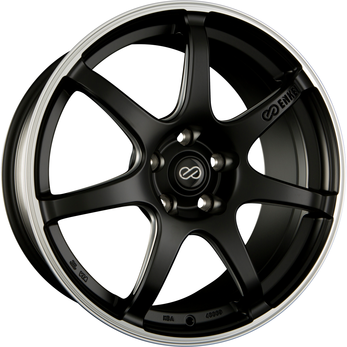 Enkei Izumo Matt Black / Polished Lip & Millings Alufelge 8.5x20 Zoll ET30 LK 5x112 ML66.6 – Bild 2