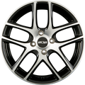 Oxxo Vapor (RG12) POLISHED - Black Polished Alufelge 7.5x18 Zoll ET38 LK 5x100 ML63.4