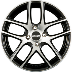 Oxxo Vapor (RG12) POLISHED - Black Polished Alufelge 7.5x18 Zoll ET38 LK 5x100 ML63.4