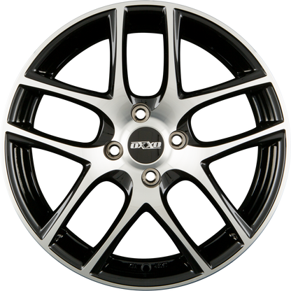 Oxxo Vapor (RG12) POLISHED - Black Polished Alufelge 7.5x18 Zoll ET38 LK 5x100 ML63.4