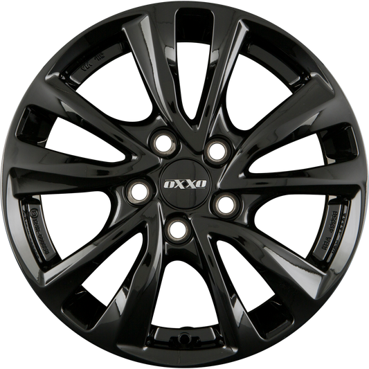Oxxo Oberon 5 (OX8) BLACK - Black Alufelge 6.5x16 Zoll ET45 LK 5x114.3 ML60.1