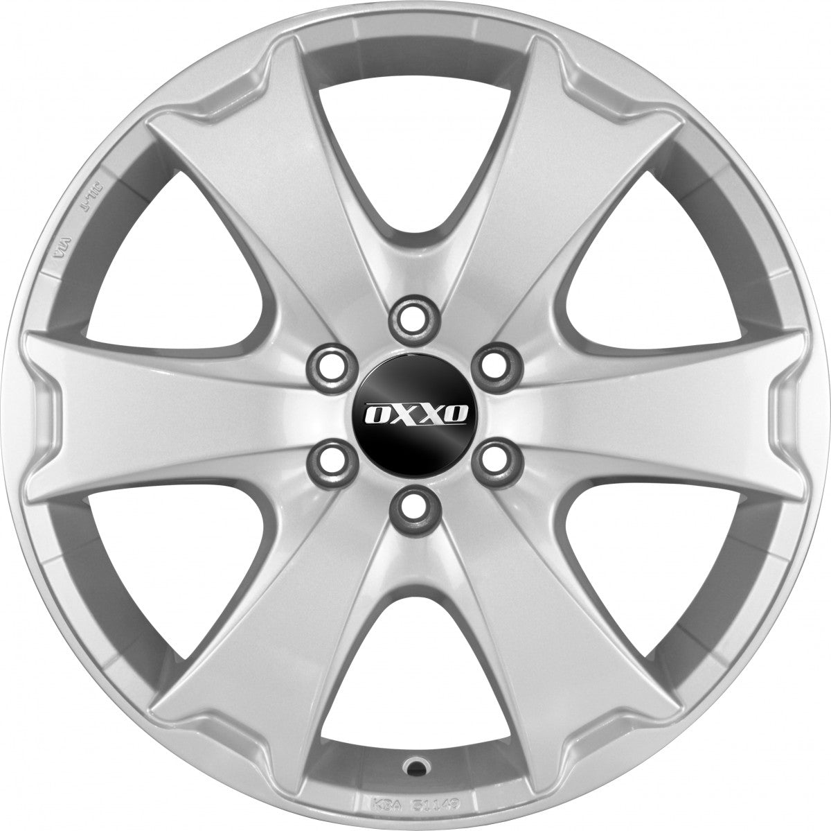 Oxxo Aventura silver Alufelge 7.5x18 Zoll ET25 LK 6x139.7 ML106.1 – Bild 2