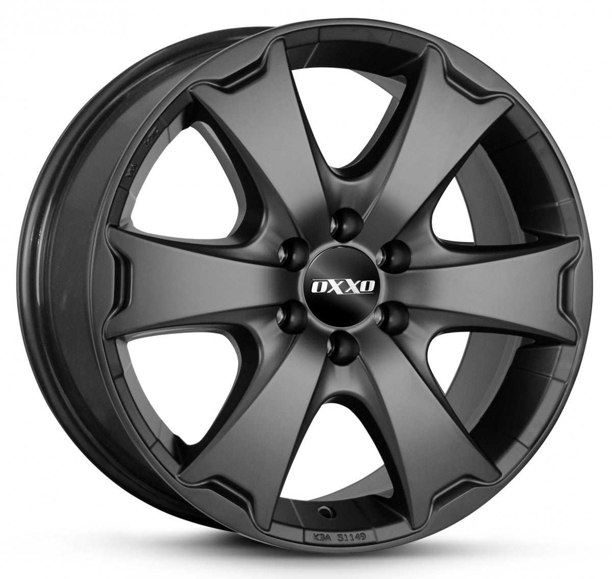 Oxxo Aventura matt black Alufelge 7.5x17 Zoll ET25 LK 6x139.7 ML106.1