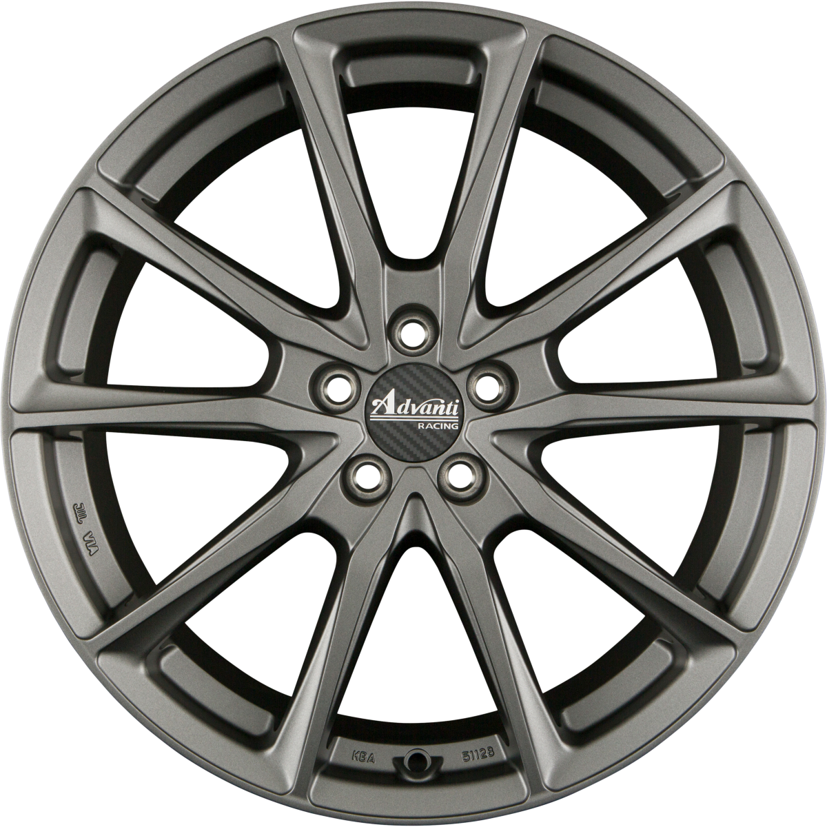 Advanti Racing Centurio (ADV15) DARK - Matt Gunmetal Alufelge 8x18 Zoll ET50 LK 5x114.3 ML72.6