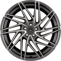 Meisterwerk MW01 Gunmetal Polished (GMFP) Alufelge 8x18 Zoll ET40 LK 5x114.3 ML72.6