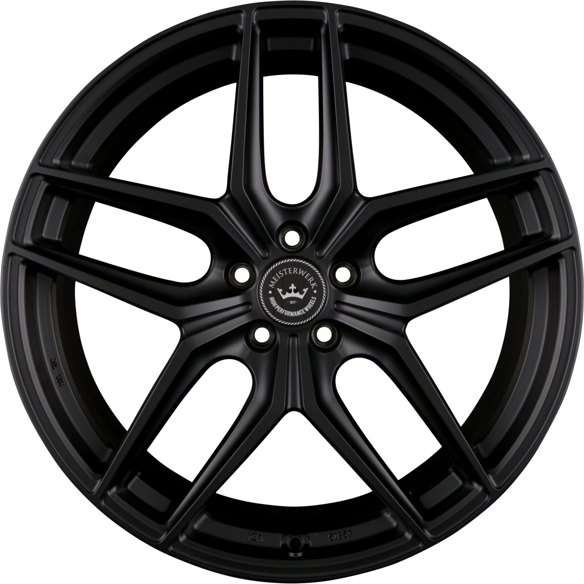 Meisterwerk MW02 Matt Black (MB) Alufelge 8x18 Zoll ET45 LK 5x112 ML66.6