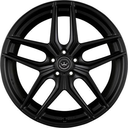 Meisterwerk MW02 Matt Black (MB) Alufelge 9.5x19 Zoll ET35 LK 5x120 ML72.6