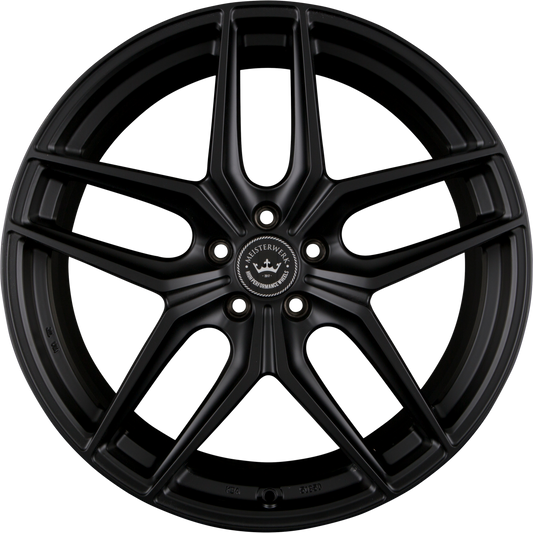 Meisterwerk MW02 Matt Black (MB) Alufelge 9x21 Zoll ET30 LK 5x120 ML72.6