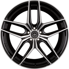 Meisterwerk MW02 Black Polished (BKF) Alufelge 8.5x19 Zoll ET35 LK 5x120 ML72.6