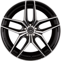 Meisterwerk MW02 Black Polished (BKF) Alufelge 9.5x19 Zoll ET32 LK 5x112 ML66.6