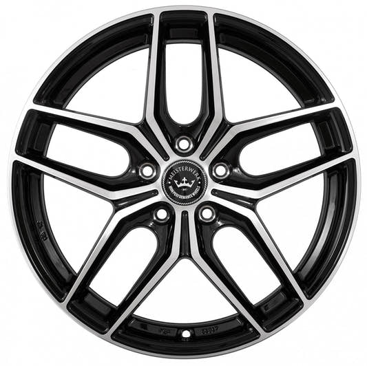 Meisterwerk MW02 Black Polished (BKF) Alufelge 9.5x19 Zoll ET32 LK 5x112 ML66.6 – Bild 2