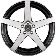 Meisterwerk MW05 Black Polished (BKF) Alufelge 8.5x20 Zoll ET35 LK 5x120 ML72.6