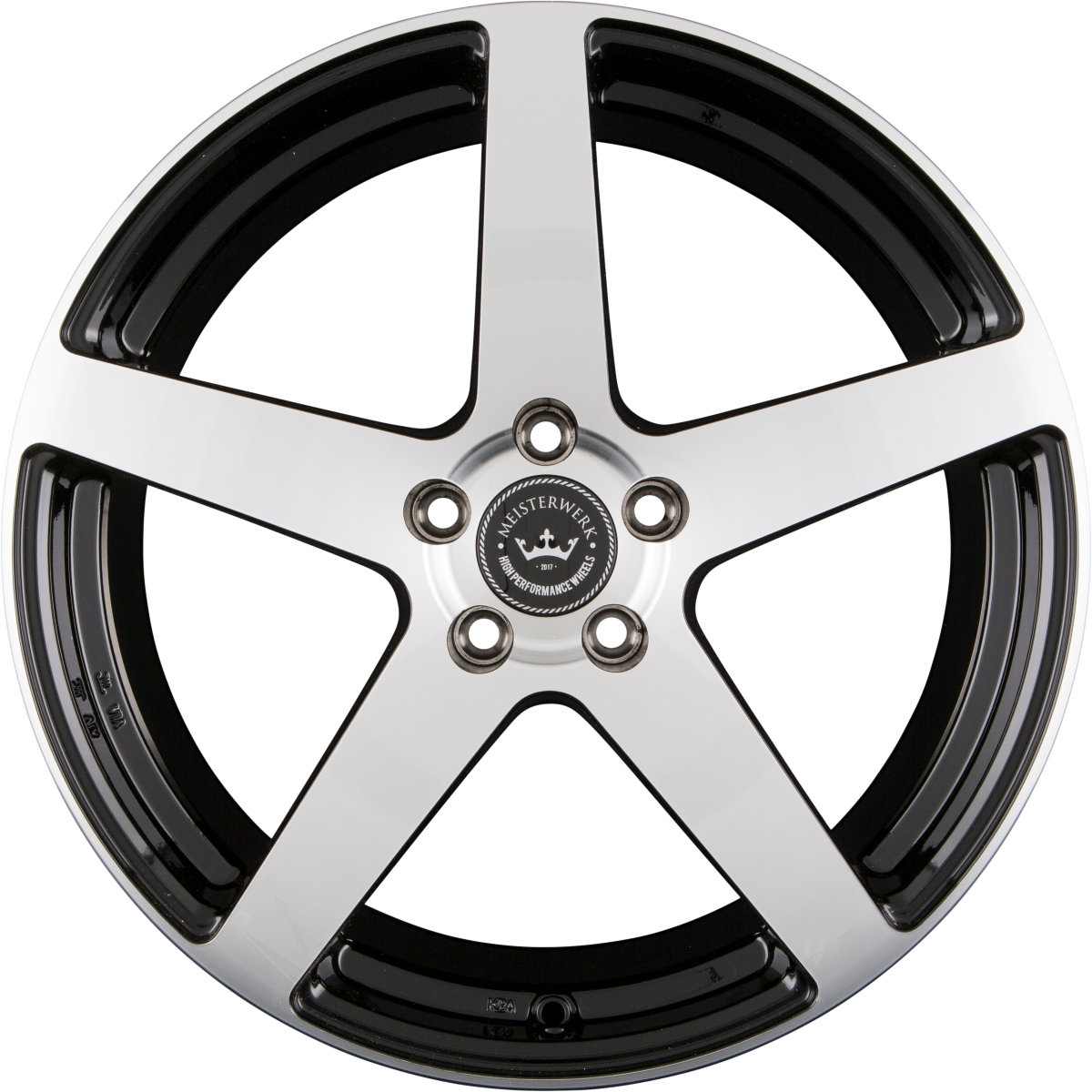 Meisterwerk MW05 Black Polished (BKF) Alufelge 10x20 Zoll ET32 LK 5x112 ML66.6