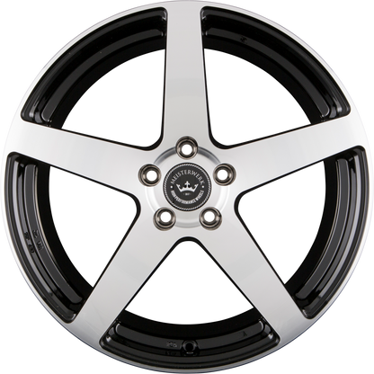 Meisterwerk MW05 Black Polished (BKF) Alufelge 10x20 Zoll ET32 LK 5x112 ML66.6