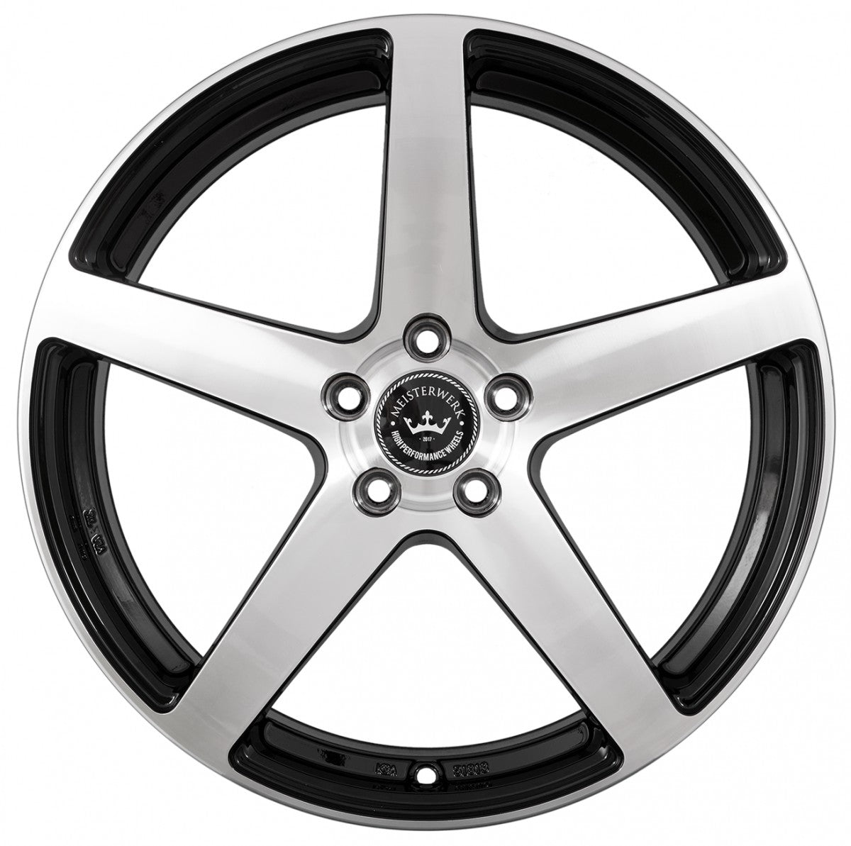 Meisterwerk MW05 Black Polished (BKF) Alufelge 10x20 Zoll ET32 LK 5x112 ML66.6 – Bild 2
