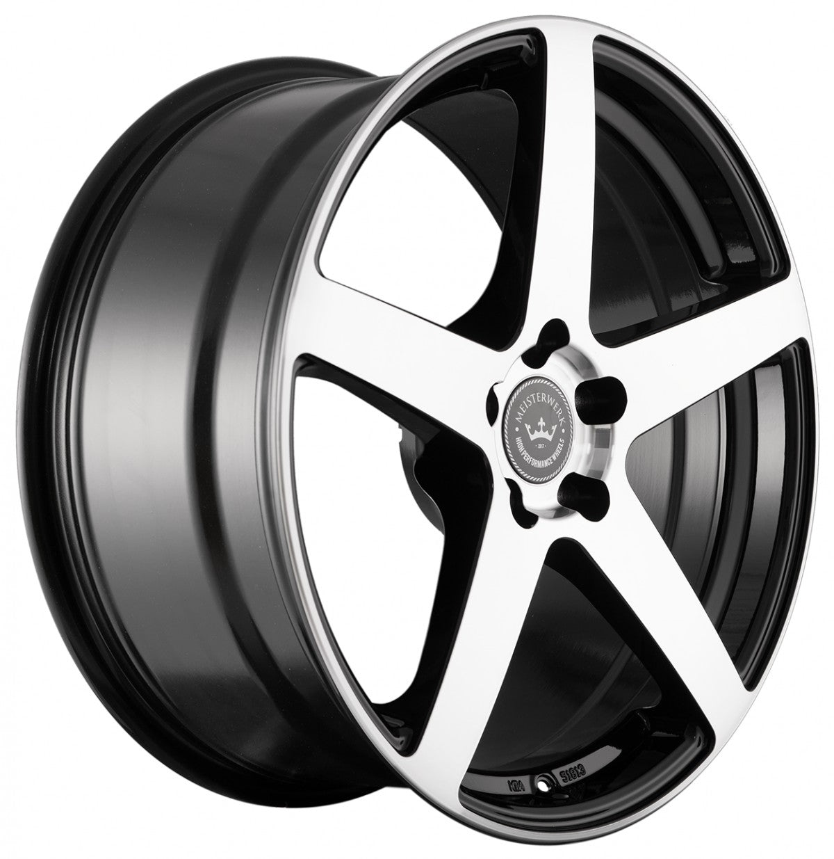 Meisterwerk MW05 Black Polished (BKF) Alufelge 10x20 Zoll ET32 LK 5x112 ML66.6 – Bild 3