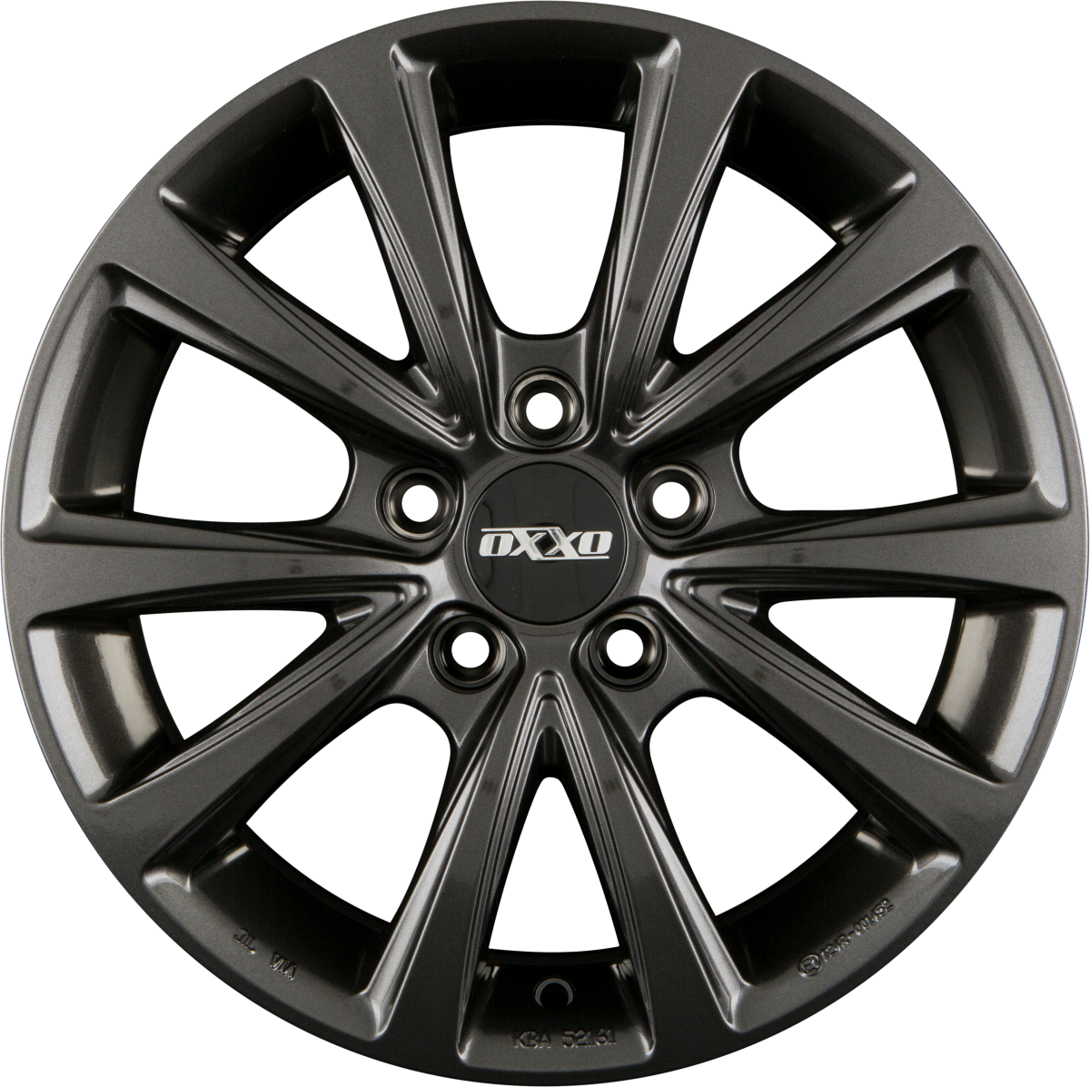 Oxxo Liberty gunmetal Alufelge 6.5x17 Zoll ET38 LK 5x112 ML57.1 – Bild 4