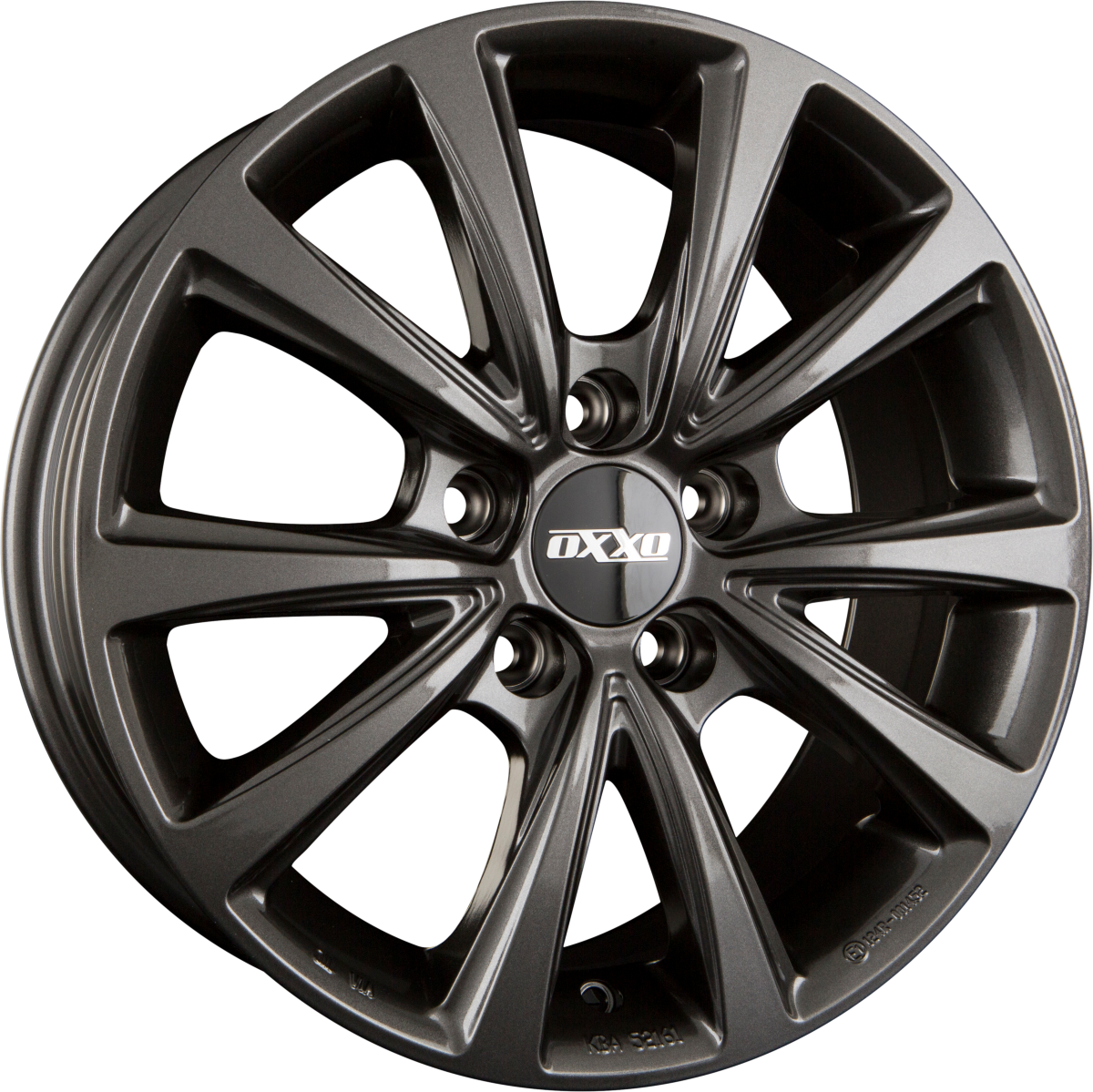 Oxxo Liberty gunmetal Alufelge 6.5x17 Zoll ET38 LK 5x112 ML57.1 – Bild 5