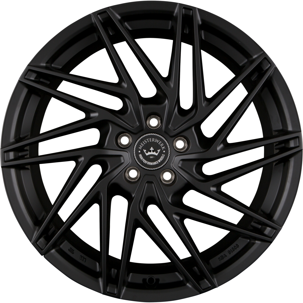 Meisterwerk MW01 Matt Black (MB) Alufelge 8x18 Zoll ET32 LK 5x112 ML66.6