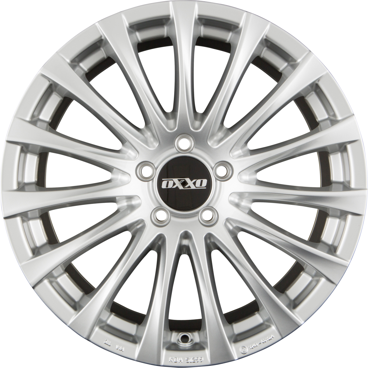 Oxxo Elan silver Alufelge 6.5x16 Zoll ET44 LK 5x112 ML66.6 – Bild 6