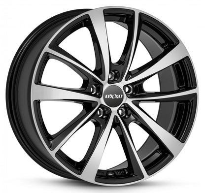 Oxxo Vidorra black / polished Alufelge 7.5x19 Zoll ET38 LK 5x112 ML66.6
