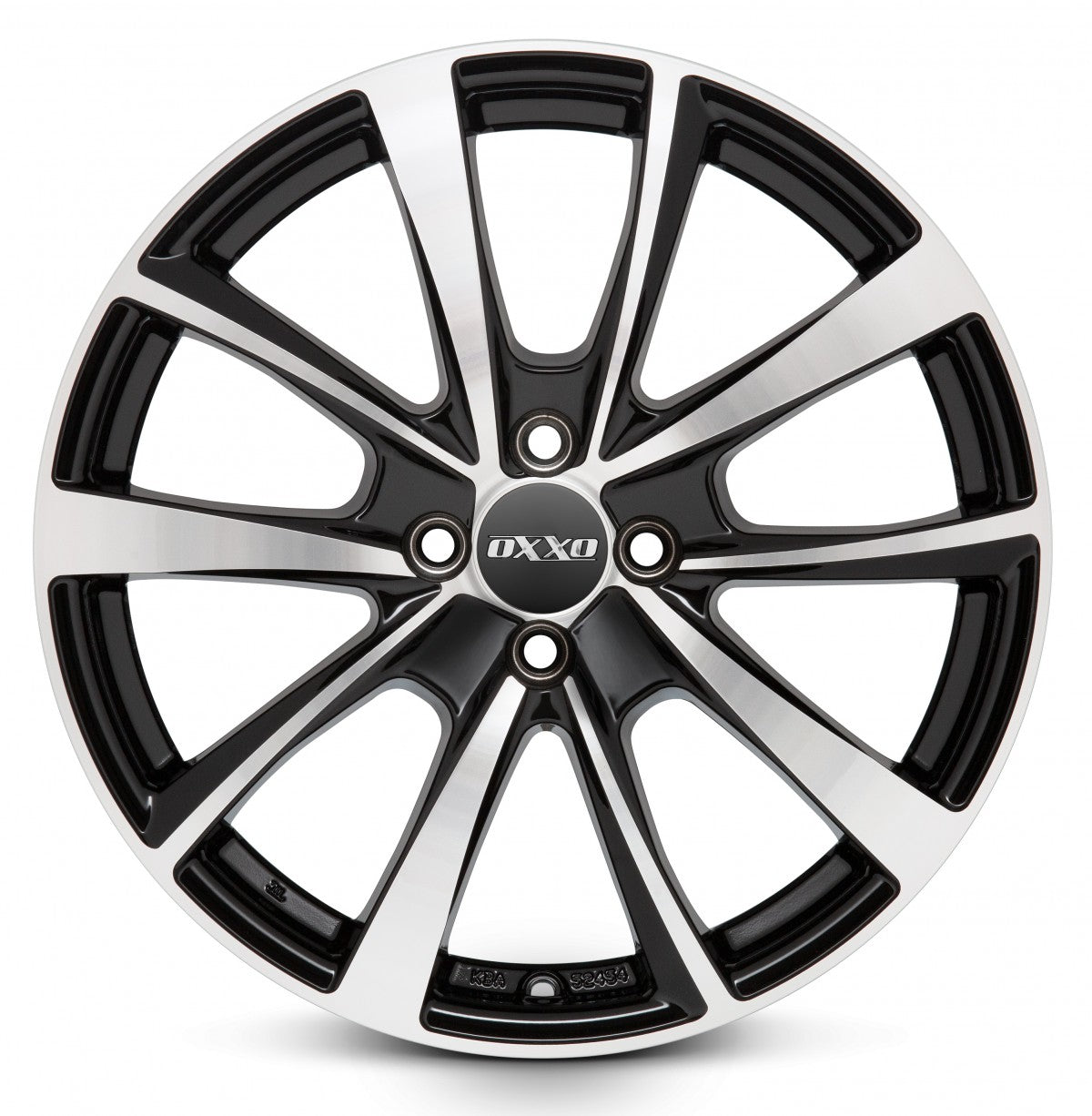 Oxxo Vidorra black / polished Alufelge 7.5x19 Zoll ET46 LK 5x114.3 ML72.6 – Bild 5