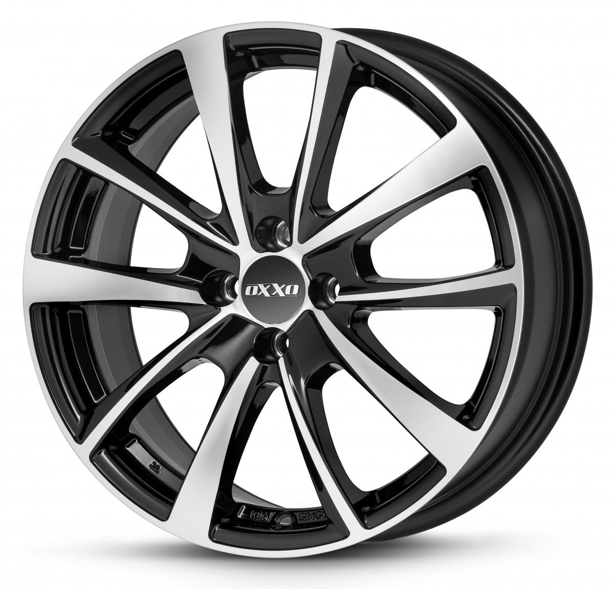 Oxxo Vidorra black / polished Alufelge 7.5x19 Zoll ET46 LK 5x114.3 ML72.6 – Bild 6