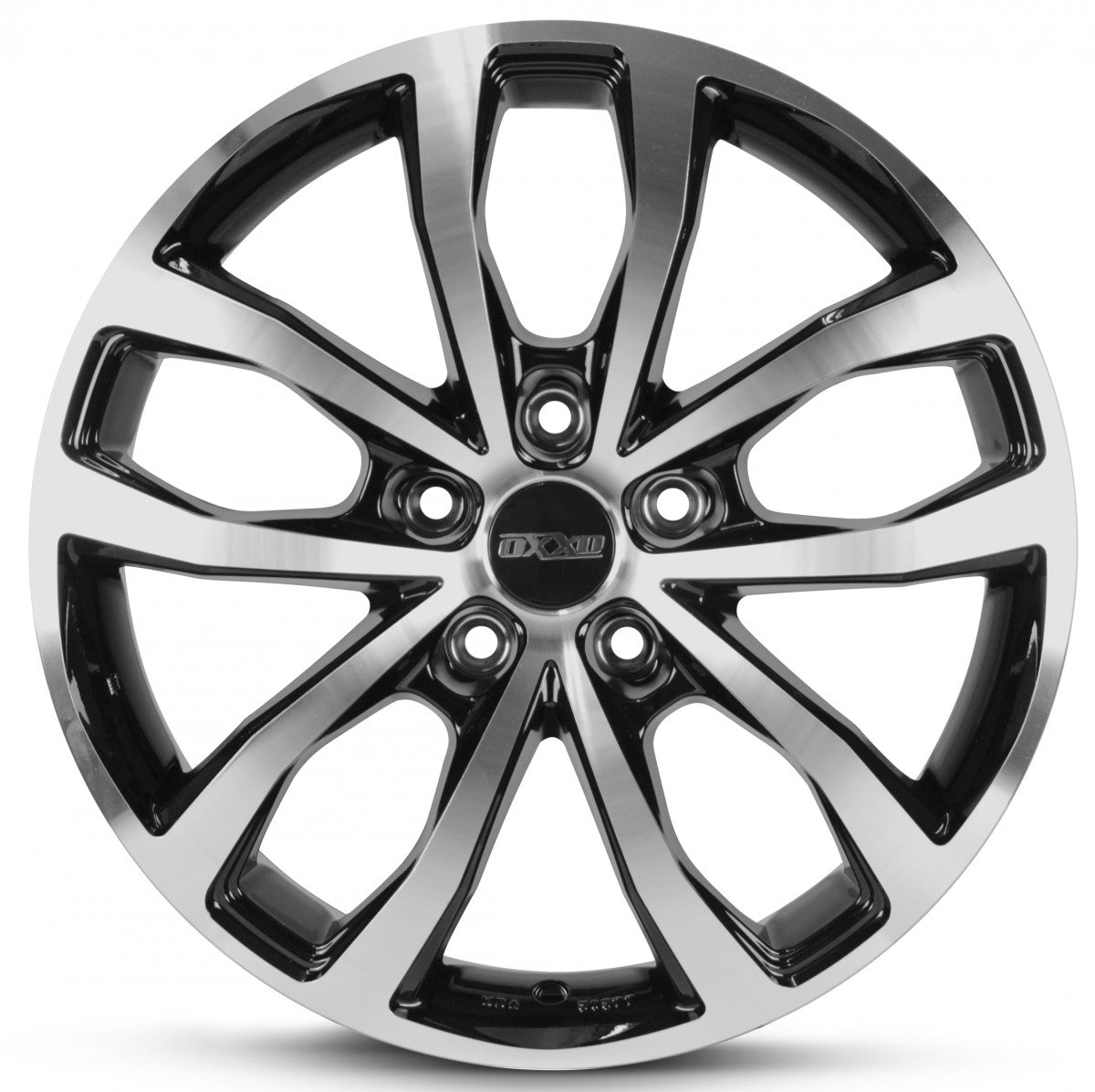 Oxxo Hyperion black / polished Alufelge 7x17 Zoll ET46 LK 5x108 ML65.1 – Bild 2