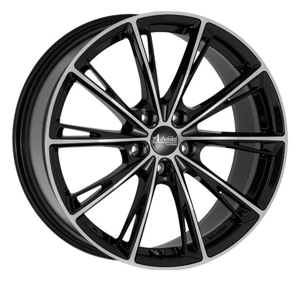 Oxxo Predator black polished Alufelge 7.5x17 Zoll ET45 LK 5x108 ML67.1