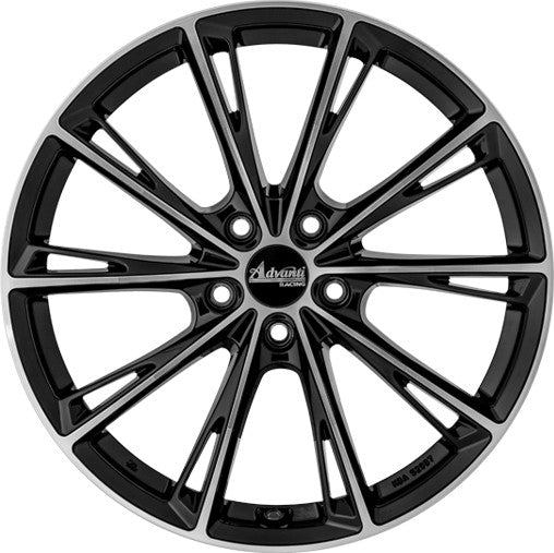 Oxxo Predator black polished Alufelge 8x18 Zoll ET45 LK 5x114.3 ML72.6 – Bild 2