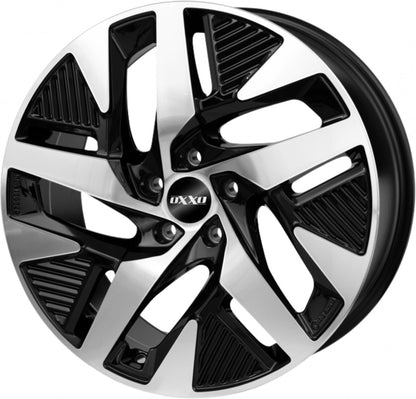 Oxxo Pulse EV black / polished Alufelge 7.5x19 Zoll ET50.5 LK 5x108 ML63.4 – Bild 3