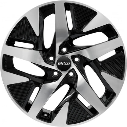 Oxxo Pulse EV black / polished Alufelge 8.5x19 Zoll ET35 LK 5x112 ML66.6 – Bild 2
