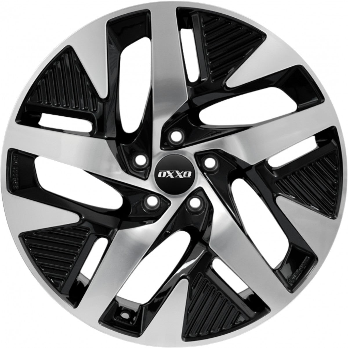 Oxxo Pulse EV black / polished Alufelge 8.5x19 Zoll ET47.5 LK 5x112 ML66.6 – Bild 2