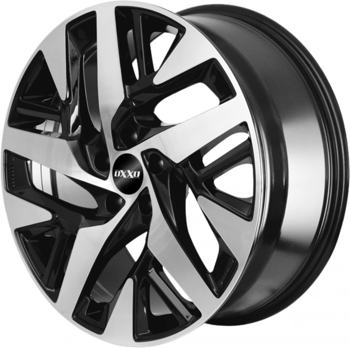 Oxxo Pulse Pro black / polished Alufelge 8x19 Zoll ET32.5 LK 5x112 ML66.6 – Bild 3