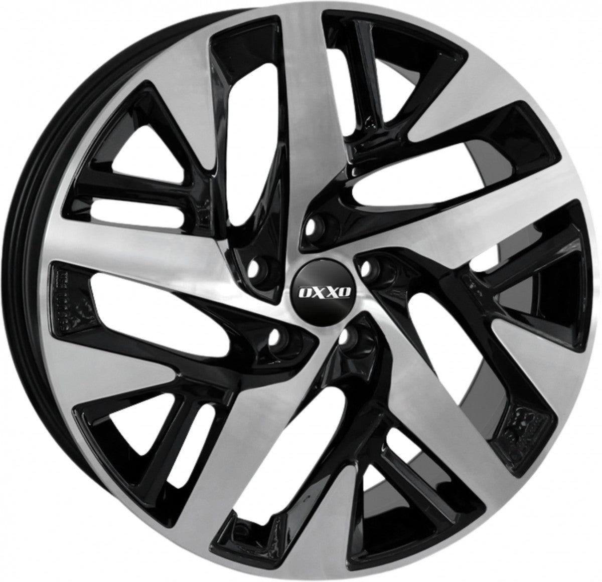Oxxo Pulse Pro black / polished Alufelge 9x19 Zoll ET58 LK 5x112 ML57.1