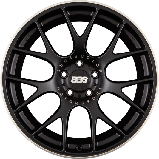 BBS CH-R Schwarz Matt mit Edelstahl Anfahrschutz Alufelge 10.5x20 Zoll ET25 LK 5x112 ML82